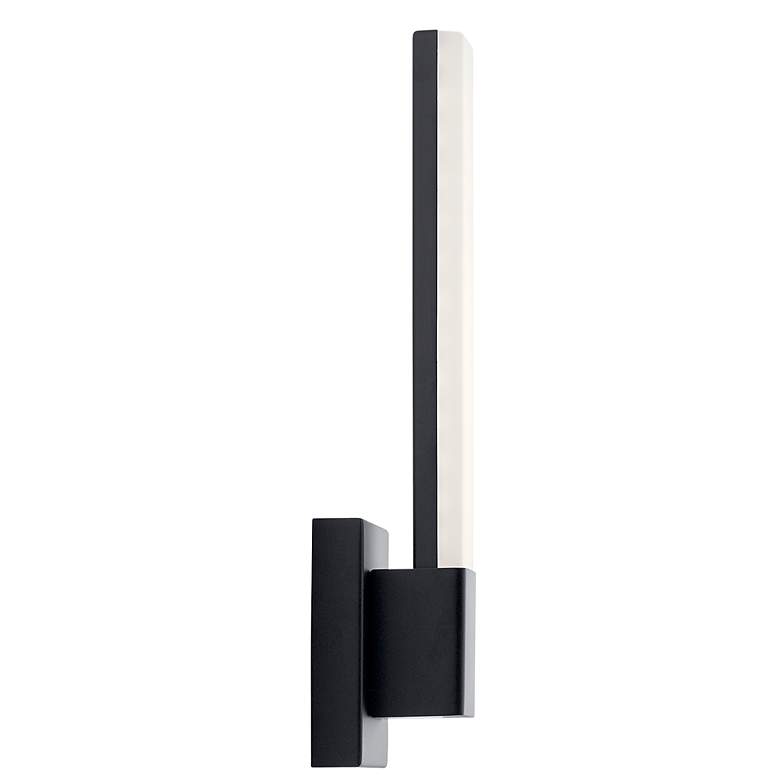 Image 3 Elan Neltev 14 1/2" High Matte Black LED Wall Sconce more views