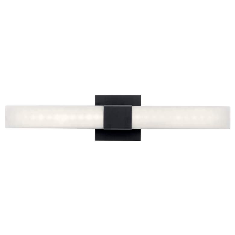 Image 2 Elan Neltev 24" Wide Matte Black LED Bath Light more views