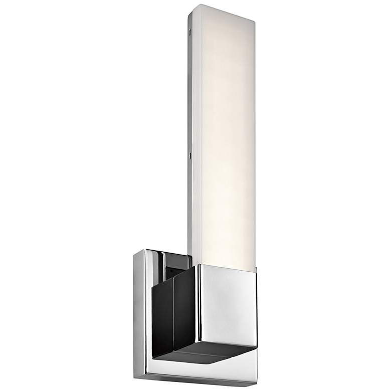 Image 2 Elan Neltev Chrome 14 1/2 inch High LED Downlight Wall Sconce