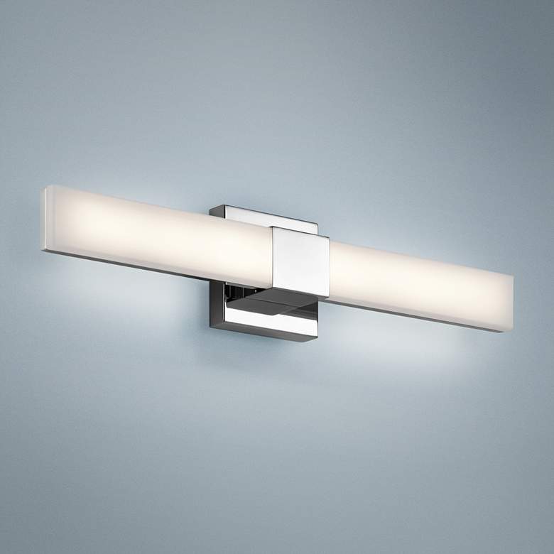 Image 1 Elan Neltev Chrome 24 inch Wide LED Bath Light