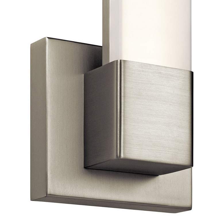 Image 2 Elan Neltev Nickel 14 1/2" High LED Downlight Wall Sconce more views