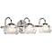 Elan Niu 22 3/4" Wide Optic Glass Chrome Bath Light