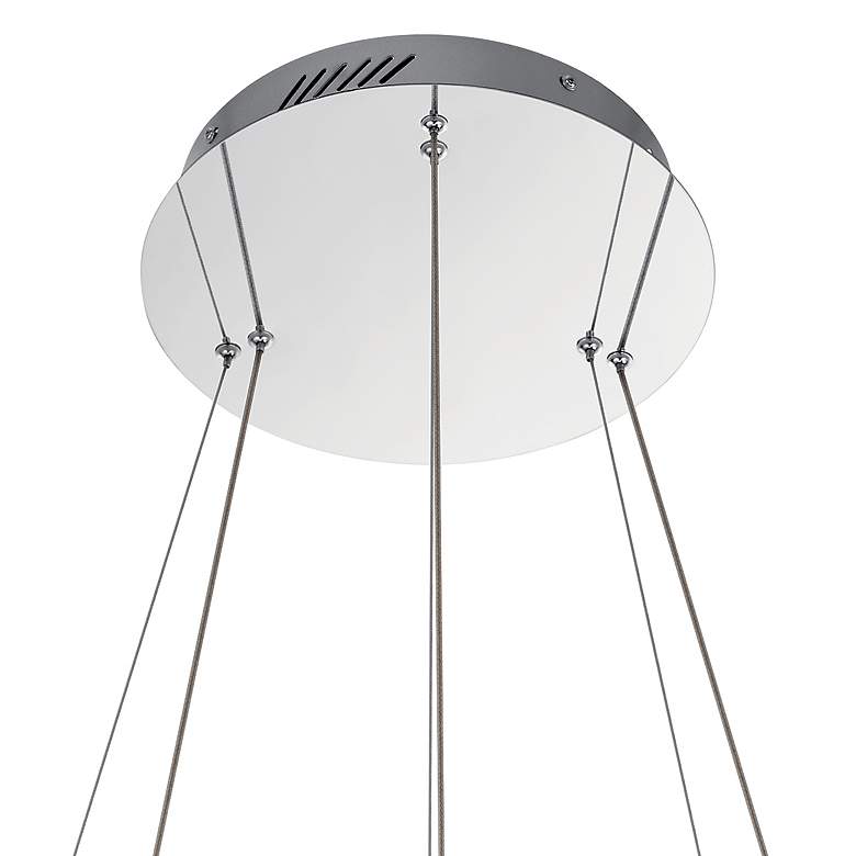 Image 3 Elan Opus 36" Wide Chrome 2-Light LED Pendant more views