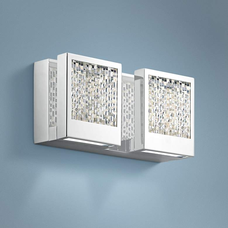 Image 1 Elan Pandora 5 1/4" High Chrome LED Wall Sconce