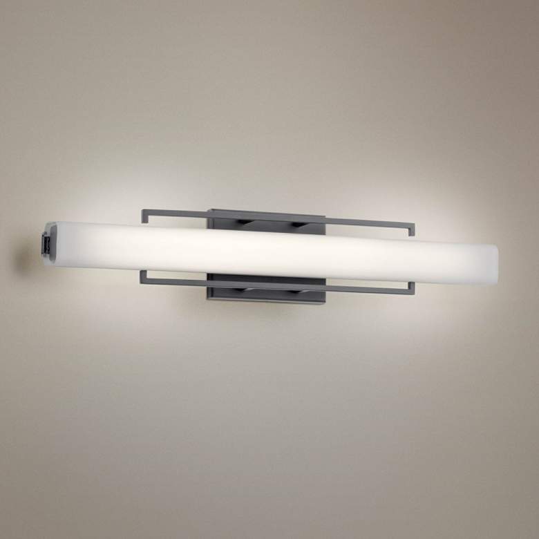 Image 1 Elan Perov Bronze 25 1/4" Wide Linear LED Bath Light