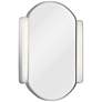 Elan Phaelan Chrome 23 1/4" x 29 3/4" Oval LED Mirror