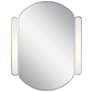 Elan Phaelan Chrome 23 1/4" x 29 3/4" Oval LED Mirror