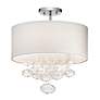 1_Elan Piatt 16" Wide Chrome Drum Ceiling Light