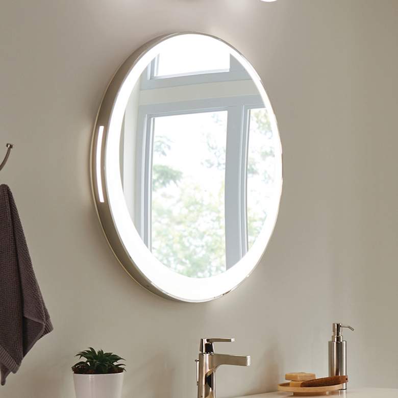 Image 1 elan Piatt Incandescent 24-Inch Chrome 5-Light Semi-Flush