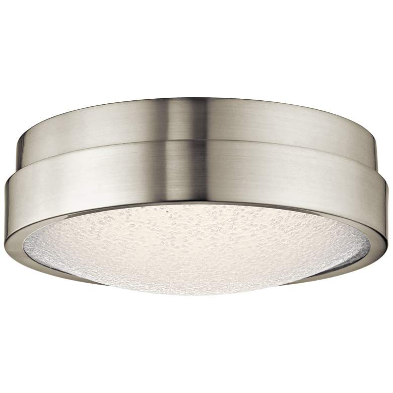 Image 1 Elan Piazza Brushed Nickel 13 inchW LED Round Ceiling Light