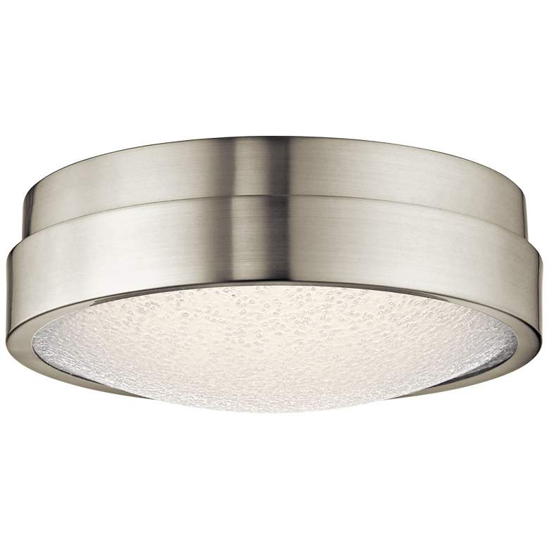 Image 1 Elan Piazza Brushed Nickel 13"W LED Round Ceiling Light