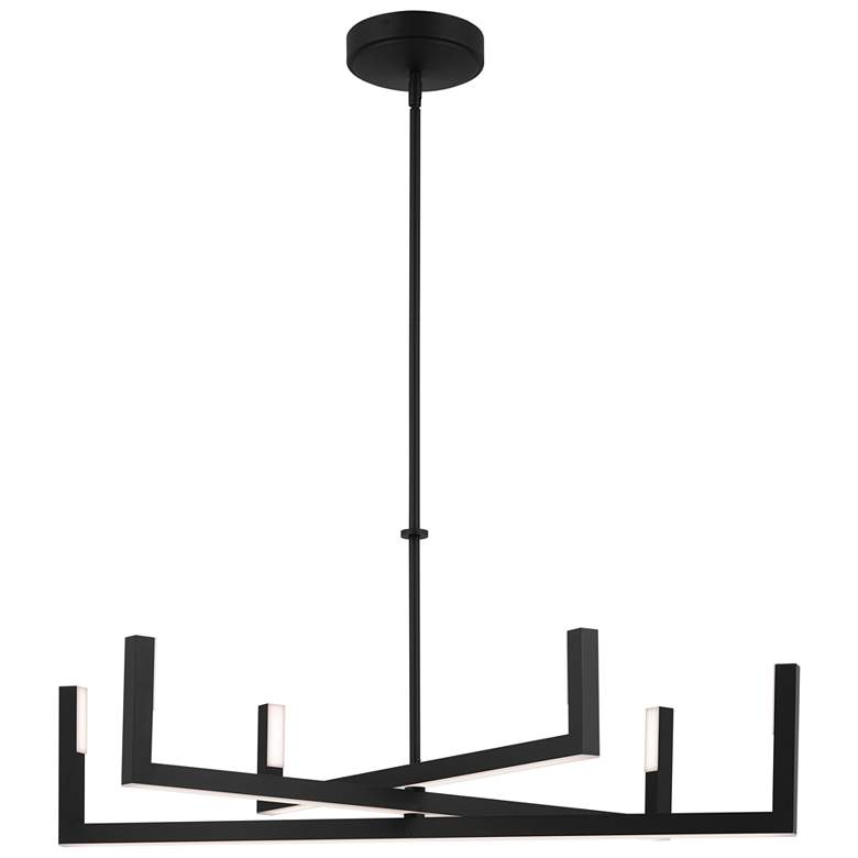 Image 1 elan Priam Chandelier Matte Black
