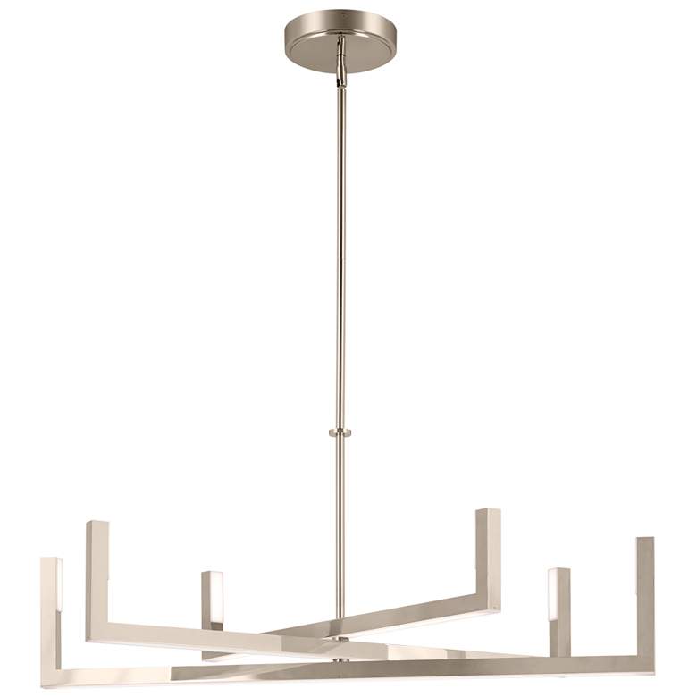 Image 1 elan Priam Chandelier Polished Nickel