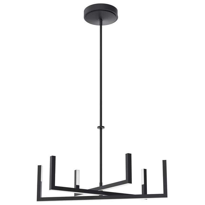 Image 1 elan Priam Matte Black LED Chandelier