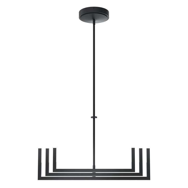 Image 6 elan Priam Matte Black LED Chandelier more views