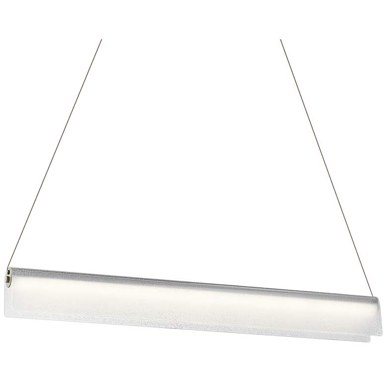 Image 1 Elan Rainfall 36"W Nickel LED Kitchen Island Light Pendant