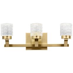 Elan Rene 19 1/4" Wide Champagne Gold 3-Light LED Bath Light