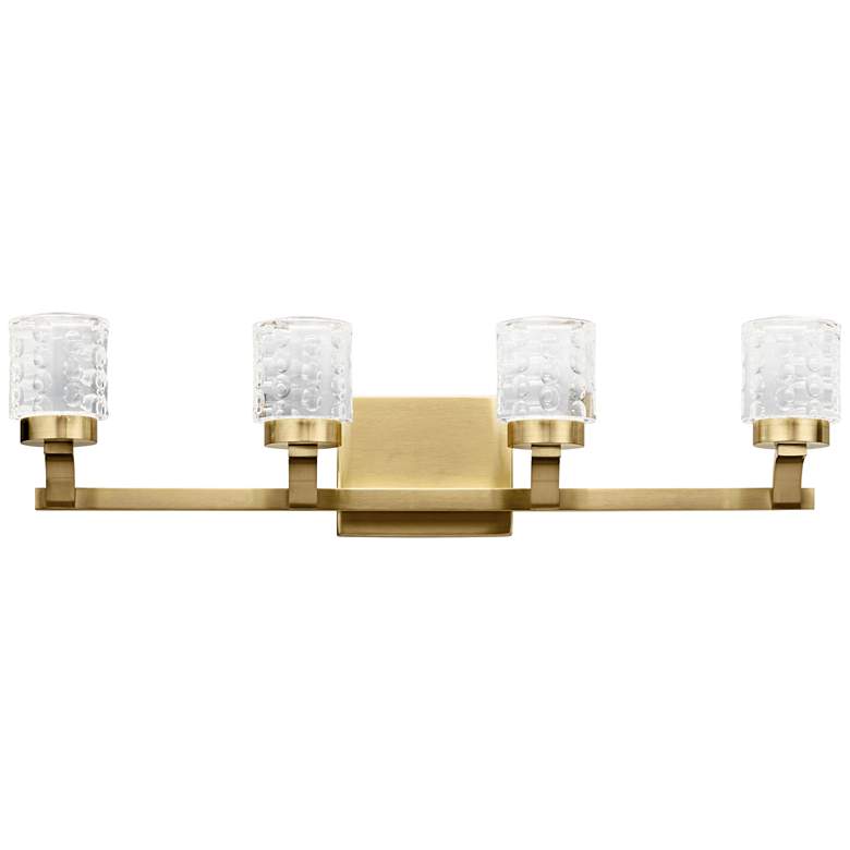 Image 1 Elan Rene 27 1/2 inch Wide Champagne Gold 4-Light LED Bath Light