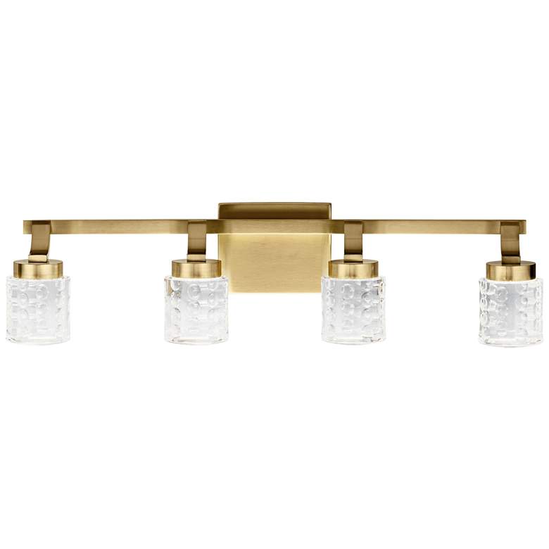 Image 2 Elan Rene 27 1/2" Wide Champagne Gold 4-Light LED Bath Light more views
