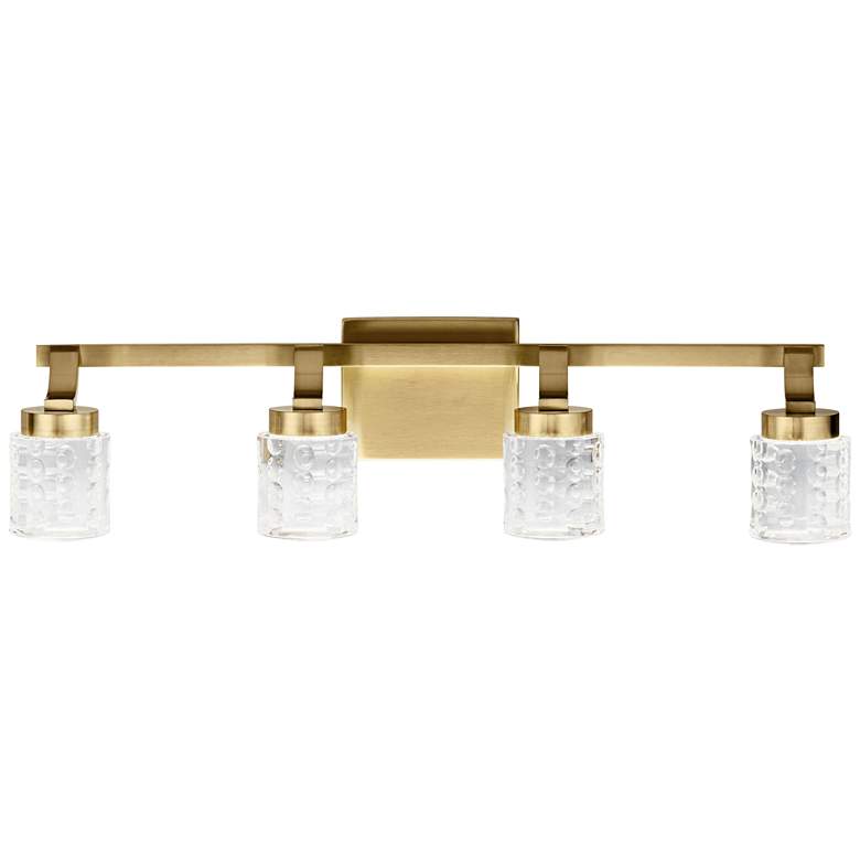 Image 2 Elan Rene 27 1/2 inch Wide Champagne Gold 4-Light LED Bath Light more views