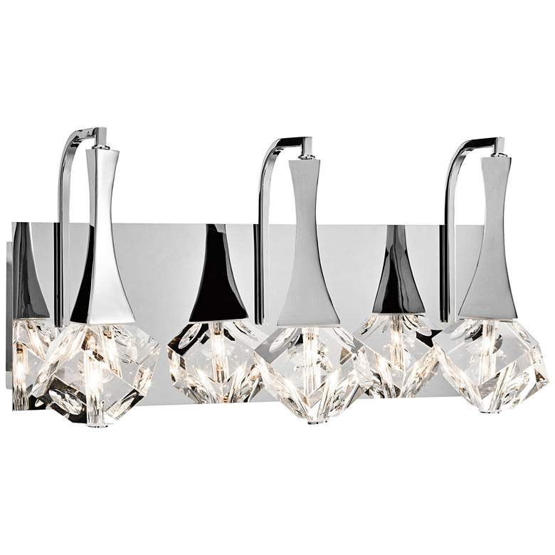 Image 2 Elan Rockne 3-Light Chrome 17 1/4 inch Wide LED Bath Light