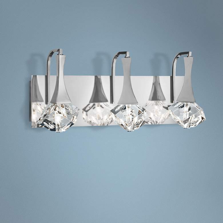 Image 1 Elan Rockne 3-Light Chrome 17 1/4" Wide LED Bath Light
