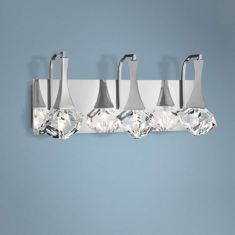 Image 1 Elan Rockne 3-Light Chrome 17 1/4 inch Wide LED Bath Light