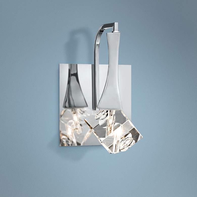 Image 1 Elan Rockne Chrome 9 1/2" High 1-Light Modern LED Wall Sconce