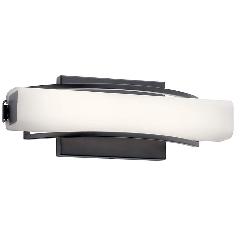 Image 1 Elan Rowan 13 1/4" Wide Matte Black LED Bath Light