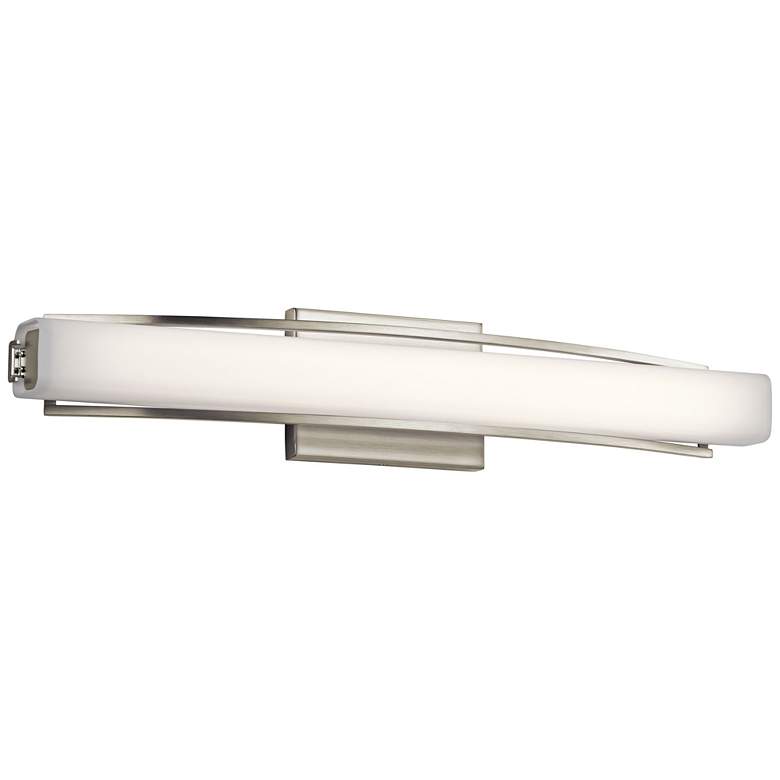 Image 1 Elan Rowan Brushed Nickel 25 1/4 inch Wide LED Bath Light