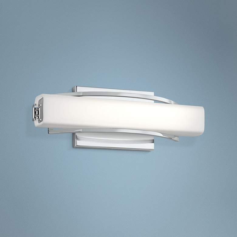 Image 1 Elan Rowan Chrome 13 1/4" Wide LED Small Bath Light