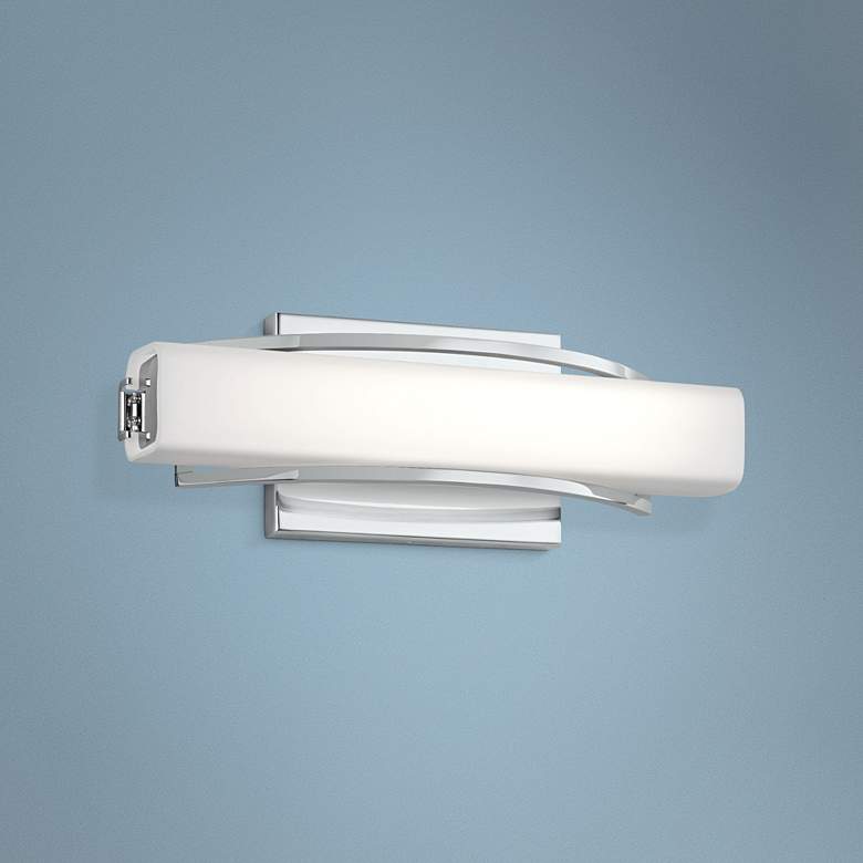 Image 1 Elan Rowan Chrome 13 1/4 inch Wide LED Small Bath Light