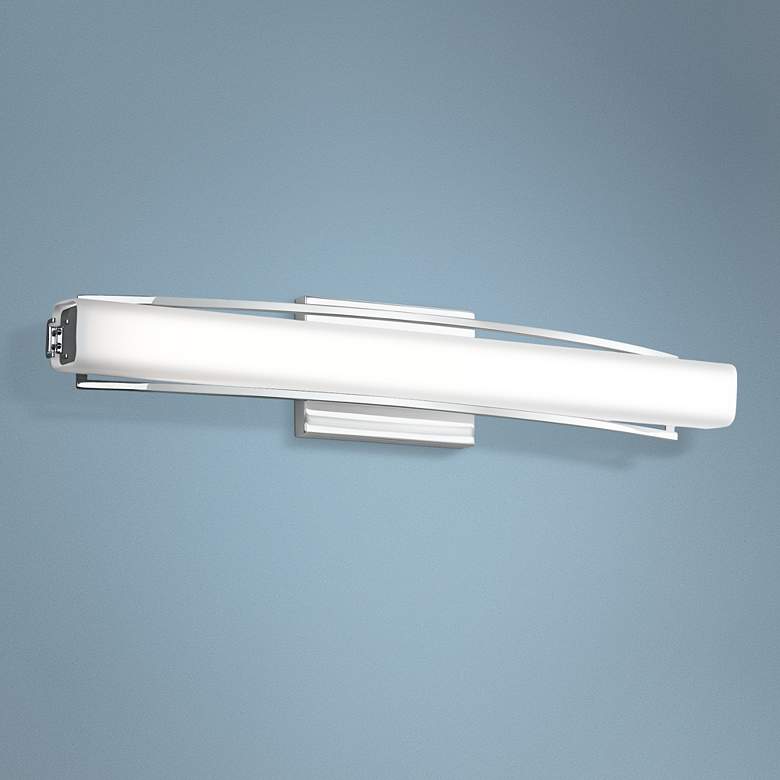 Image 1 Elan Rowan Chrome 25 1/4 inch Wide LED Bath Light