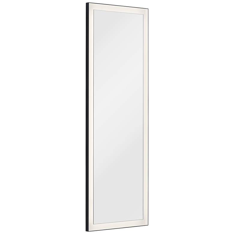 Elan Ryame Matte Black 20&quot; x 59&quot; LED Lighted Wall Mirror