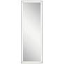 Elan Ryame Matte Black 20" x 59" LED Lighted Wall Mirror