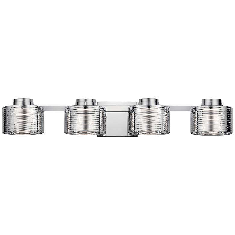 Image 1 Elan Santora 32 1/2" Wide Chrome 4-Light LED Bath Light