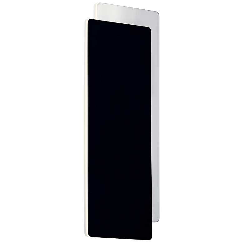 Image 2 Elan Slade 14 inch High Matte Black and Chrome LED Wall Sconce more views