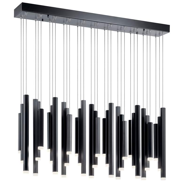 Image 1 elan Soho Black Linear Chandelier 11Lt LED