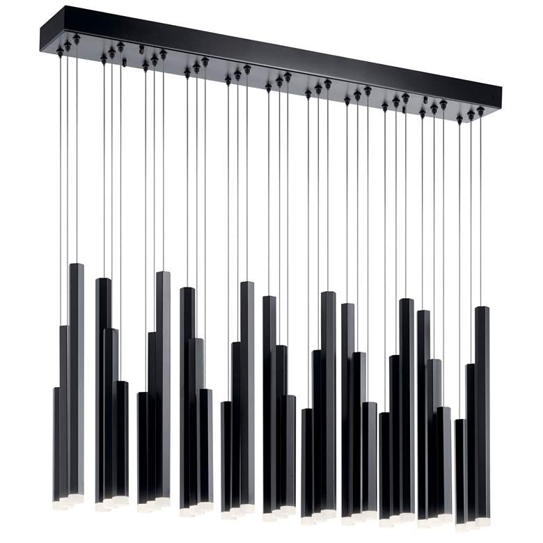 Image 3 elan Soho Black Linear Chandelier 11Lt LED more views