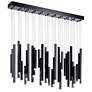 4_elan Soho Black Linear Chandelier 11Lt LED more views