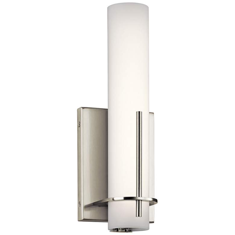 Image 1 Elan Traverso Brushed Nickel 13 inch High LED Wall Sconce