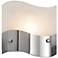 Elan Unsa 6" High Frosted White Glass Wall Sconce