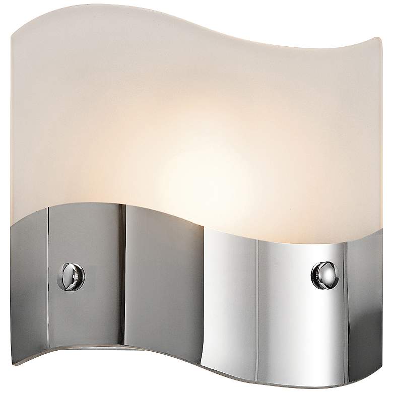 Image 1 Elan Unsa 6 inch High Frosted White Glass Wall Sconce