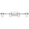 Elan Vada 30 3/4"W Polished Nickel 4-Light LED Bath Light
