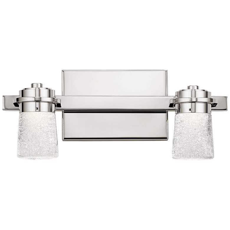 Image 1 Elan Vada 6 1/4"H Polished Nickel 2-Light LED Wall Sconce