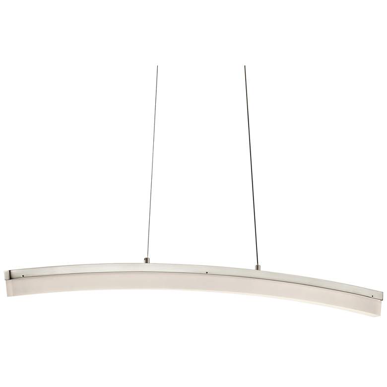 Image 1 Elan Valencia 39 1/2"W Brushed Nickel Linear LED Pendant