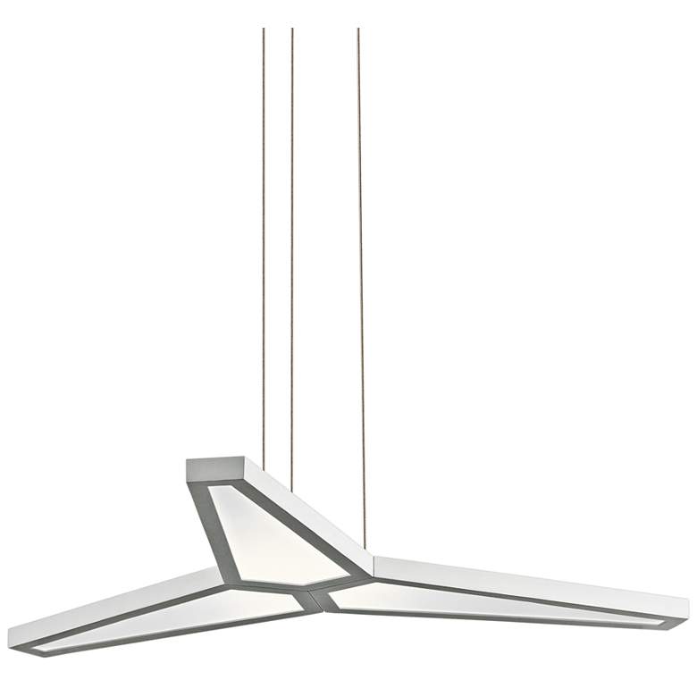 Image 1 Elan Viva 29" Wide Matte White Finish 3-LED Pendant Light