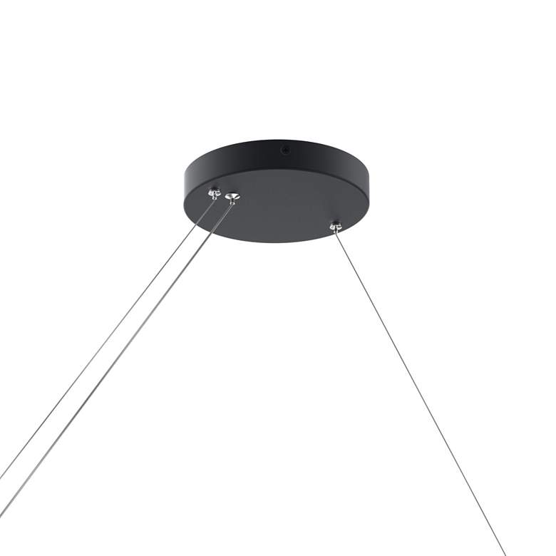Image 5 elan Walman Matte Black Linear Chandelier more views