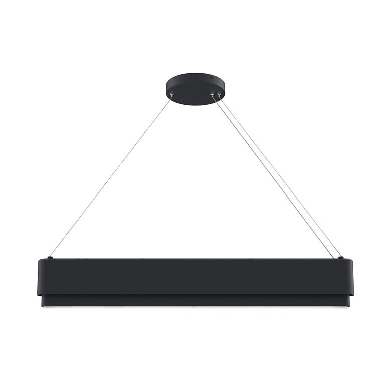 Image 6 elan Walman Matte Black Linear Chandelier more views
