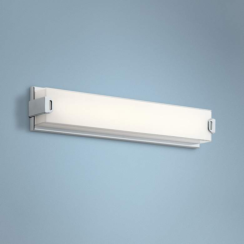 Image 1 Elan Xeo 24 1/4 inch Wide Chrome LED Bath Light